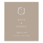 Botanical Crest Monogram Wedding