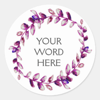 Botanical Crown - Diana - Classic Round Sticker