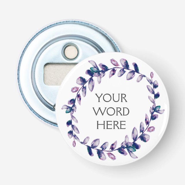 Botanical Crown - Luna - Bottle Opener (Front)