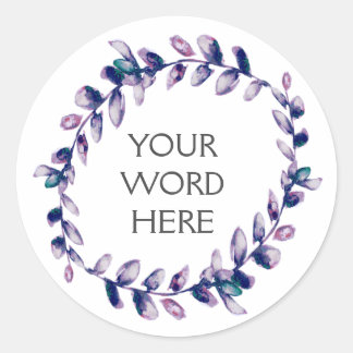 Botanical Crown - Luna - Classic Round Sticker