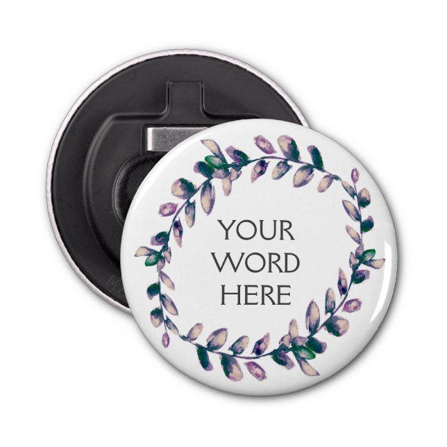 Botanical Crown - Venus - Bottle Opener (Front)