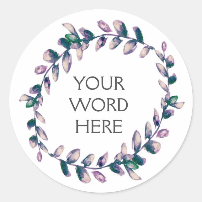 Botanical Crown - Venus - Classic Round Sticker (Front)