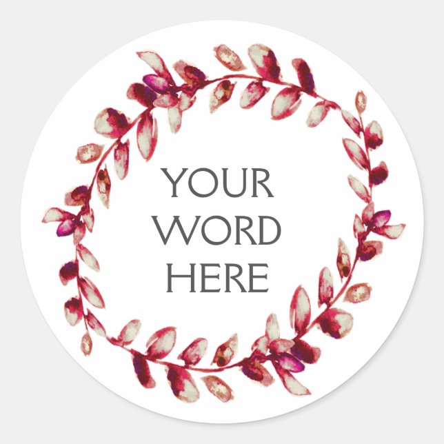 Botanical Crown - Vesta - Classic Round Sticker (Front)