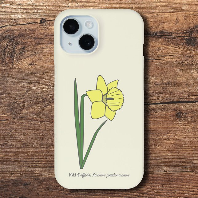 Botanical Daffodil Pastel Flower  Case-Mate iPhone Case (Botanical Daffodil Phone Case)