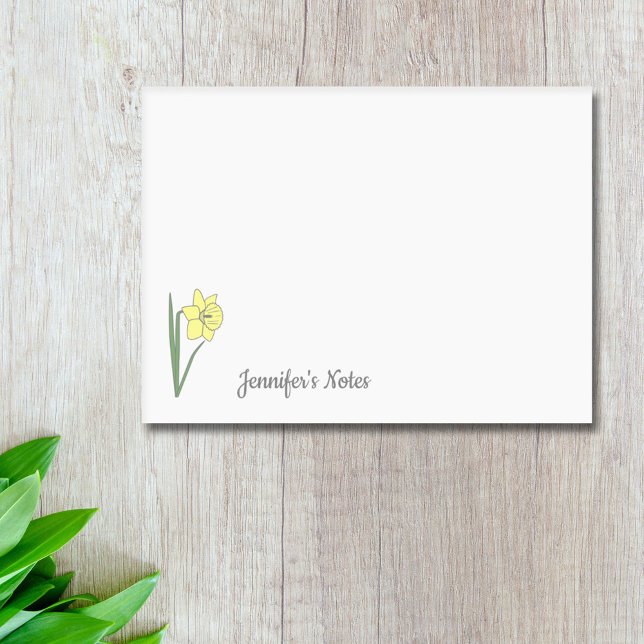 Botanical Daffodil Pastel Flower Post-it Notes (Botanical Daffodil Pastel Flower Post-it Notes)