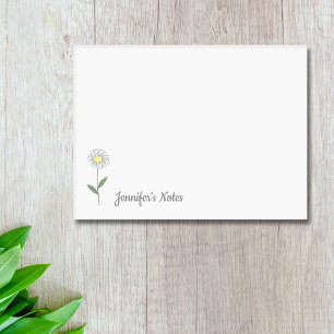 Botanical Daisy Pastel Flower Post-it Notes