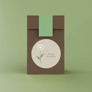 Botanical Daisy Pastel Flower Sticker