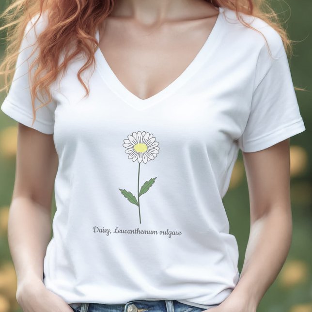 Botanical Daisy Pastel Flower T-Shirt (Botanical Daisy Pastel Flower T-Shirt)