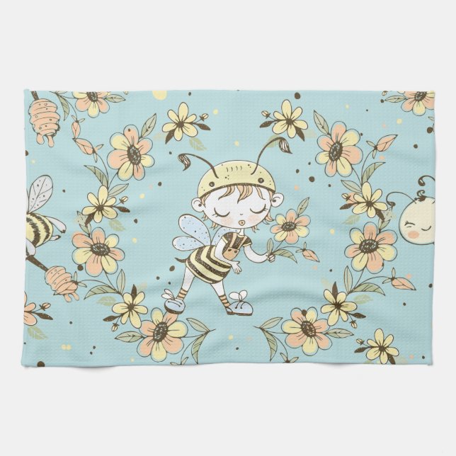 Botanical Decor Tea Towel (Horizontal)