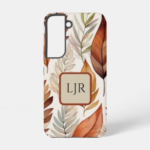 Botanical Earthy Brown and Sage Phone Case