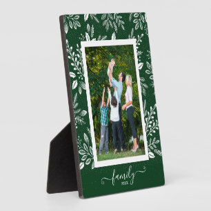 Botanical Easel Back Frameless Photo Holder Plaque