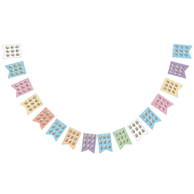 Botanical Easter Egg Bunting Multi colour Garland (All)
