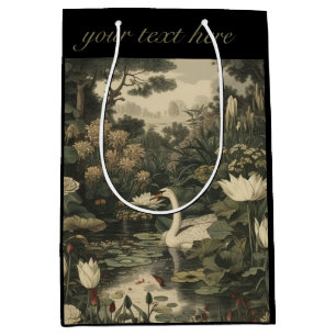 Botanical Elegance – Swan in the Forest Medium Gift Bag