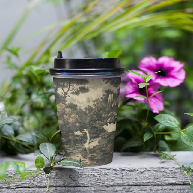 Botanical Elegance – Swan in the Forest Paper Cups (Creator Uploaded)