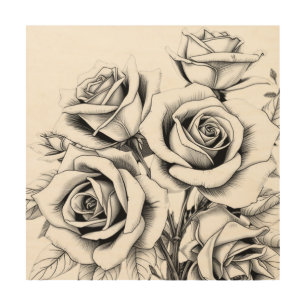 Botanical Elegance Wood Wall Art