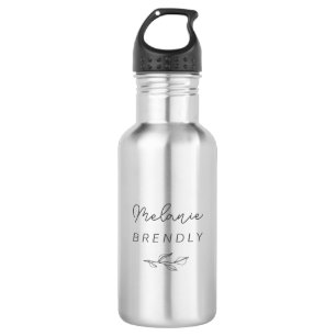 Botanical Elegant Modern Minimalist 532 Ml Water Bottle
