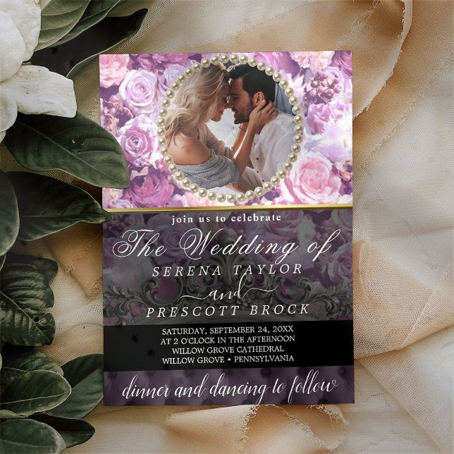 Botanical Elegant Photo Wedding All in One Invitation (Creator Uploaded)