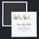 Botanical Eucalyptus Wedding Save the Date Magnet<br><div class="desc">Cute Botanical Eucalyptus Watercolor Wedding save the date magnet that makes a perfect keepsake for your guests and will be cherished for years</div>