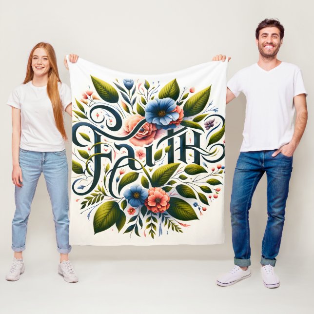 Botanical Faith Fleece Blanket (In Situ)