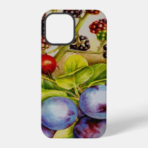 Botanical fall hedgerow fruit fine art iphone case