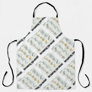 Botanical Fan Inside Types Of Buds Apron