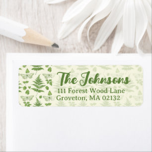 Botanical Fern Design Green Yellow  
