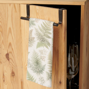 Botanical Fern Pattern Tea Towel