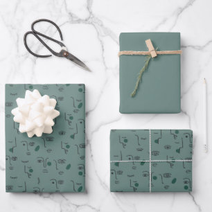 Botanical Festive Holiday and Birthday Custom Wrap Wrapping Paper Sheet