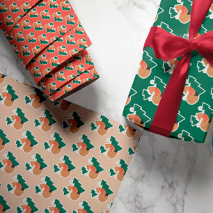 Botanical Festive Holiday and Birthday Custom Wrap Wrapping Paper Sheet