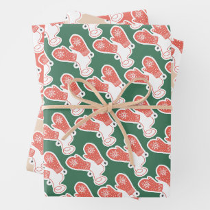 Botanical Festive Holiday and Birthday Custom Wrap Wrapping Paper Sheet