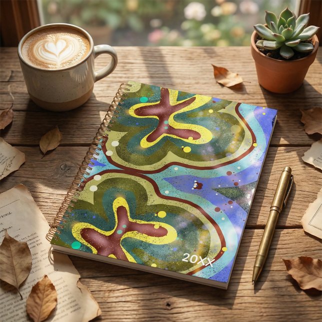  Botanical floral abstract illustration planner (Creator Uploaded)