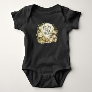 Botanical Floral Cottagecore Inspirational Design Baby Bodysuit