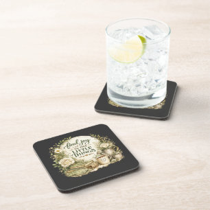 Botanical Floral Cottagecore Inspirational Design Coaster
