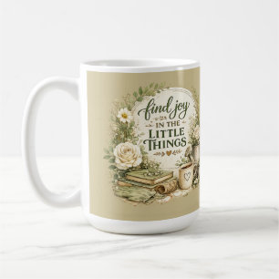 Botanical Floral Cottagecore Inspirational Design Coffee Mug