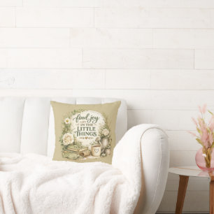 Botanical Floral Cottagecore Inspirational Design Cushion