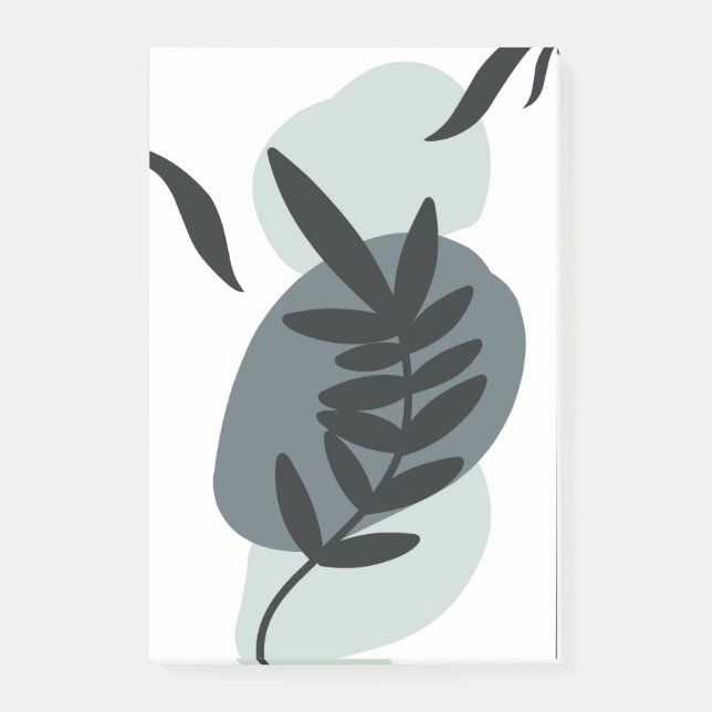 Botanical floral design  post-it notes (Front)
