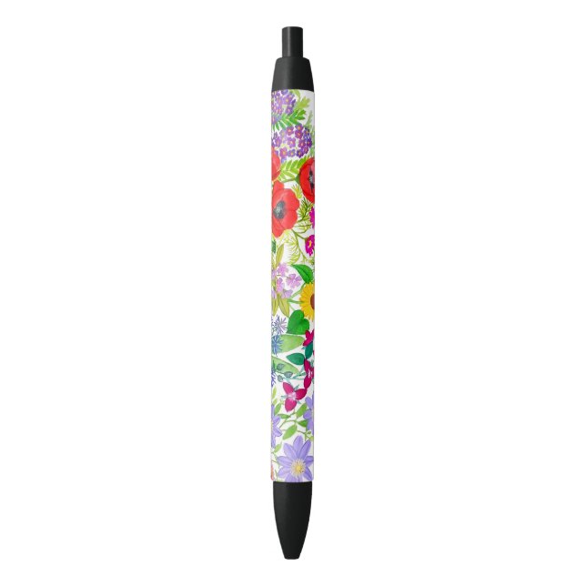 Botanical Floral Garden Flowers Pen (Front Vertical)