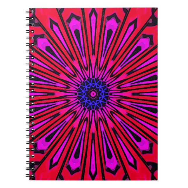 Botanical Floral Mandala  Notebook (Front)