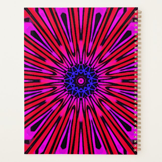 Botanical Floral Mandala  Planner (Back)