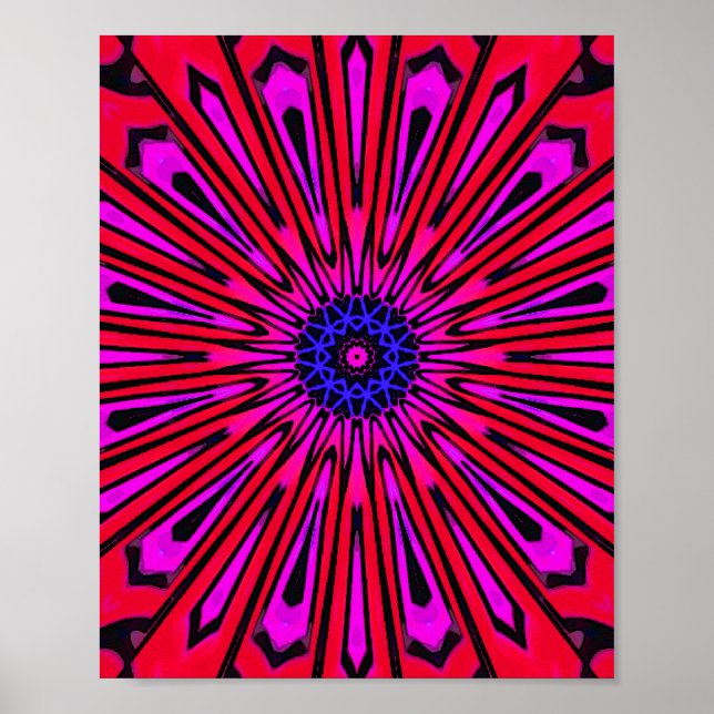 Botanical Floral Mandala Poster (Front)