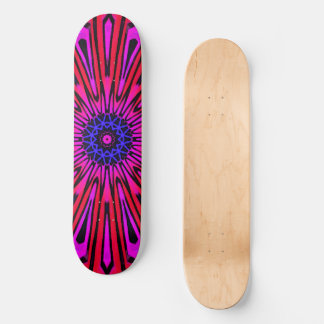 Botanical Floral Mandala  Skateboard