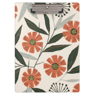 Botanical Floral Pattern Clipboard