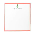 Botanical Floral Pineapple Coral Frame