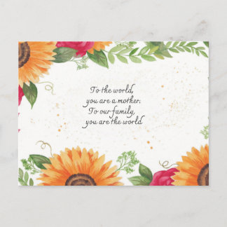 Botanical Floral Postcard – Greeting card