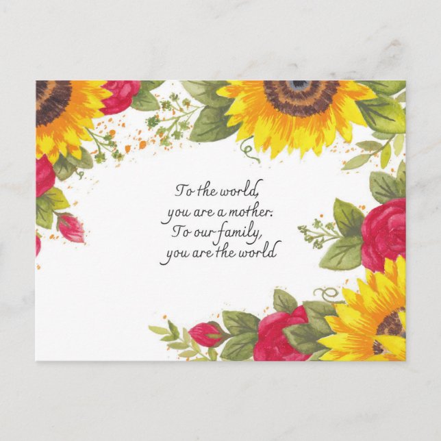 Botanical Floral Postcard – Greeting card (Front)