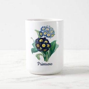 Botanical Floral Primrose Watercolor Mug