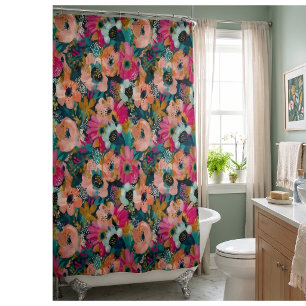 Botanical Floral  Shower Curtain