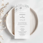Botanical Floral Sketch Wedding Ceremony Program<br><div class="desc">Designed to coordinate with our Botanical Floral Illustration, this customisable matching ceremony program features soft elegant illustrations of botanical flowers and foliage. This is a classic and poetic sketch wedding collection, suitable for any wedding theme and season. For more advanced customisation of this design, e.g. changing layout, font or text...</div>
