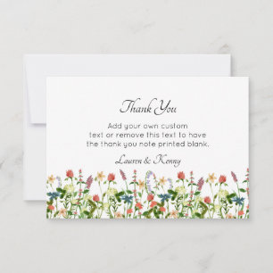 Botanical Floral Thank You Cards