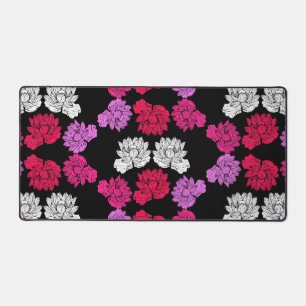 Botanical Floral Water lily Desk Mat